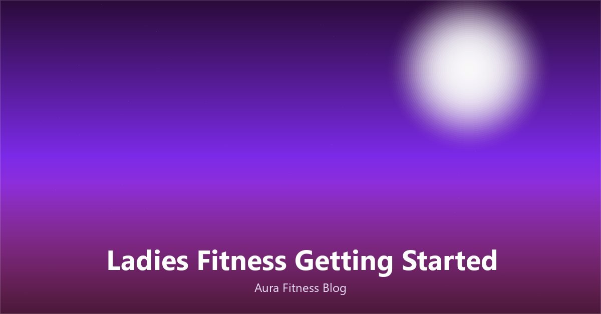 Woman preparing for her first ladies fitness class at a studio
