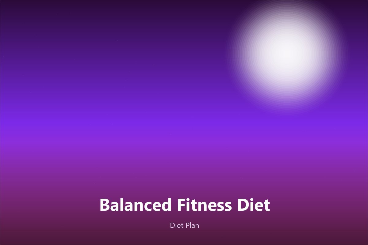 Balanced Fitness Diet