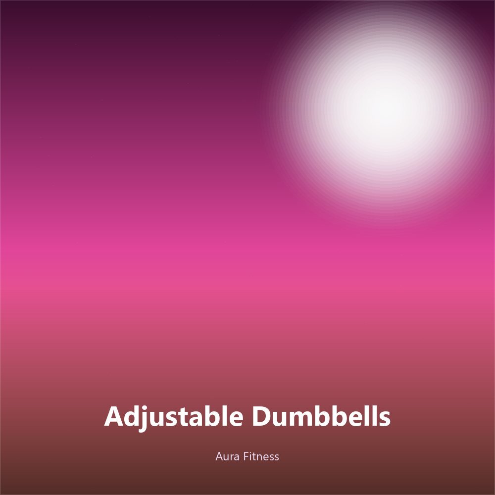 Adjustable Dumbbell Pair