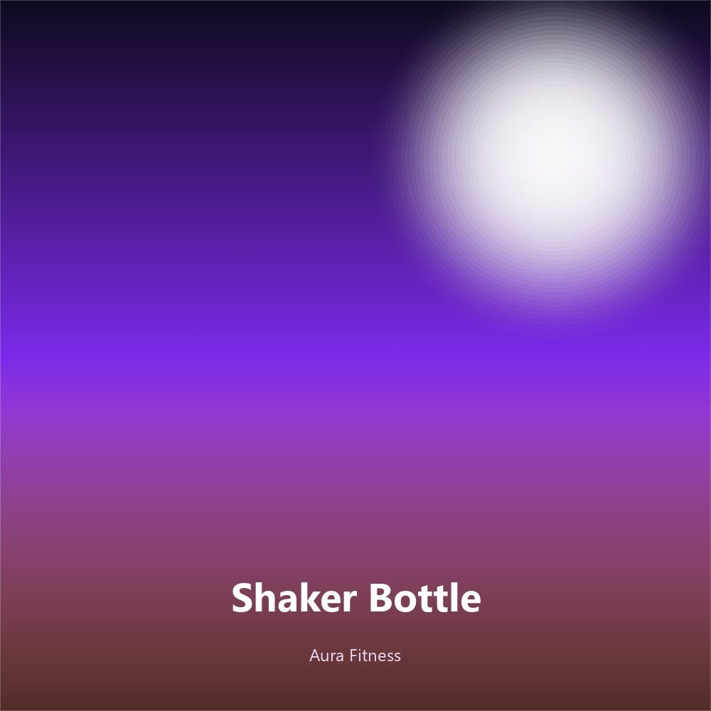 Studio Shaker Bottle with mixer ball visible