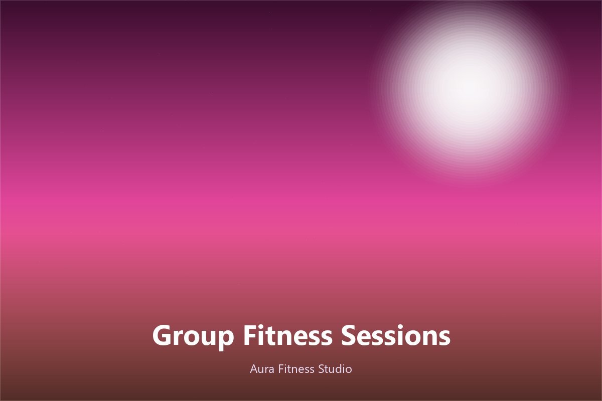 Group Fitness Sessions class at Aura Fitness Studio