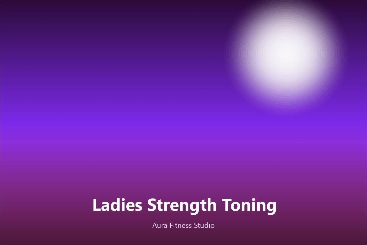 Ladies Strength and Toning class at Aura Fitness Studio
