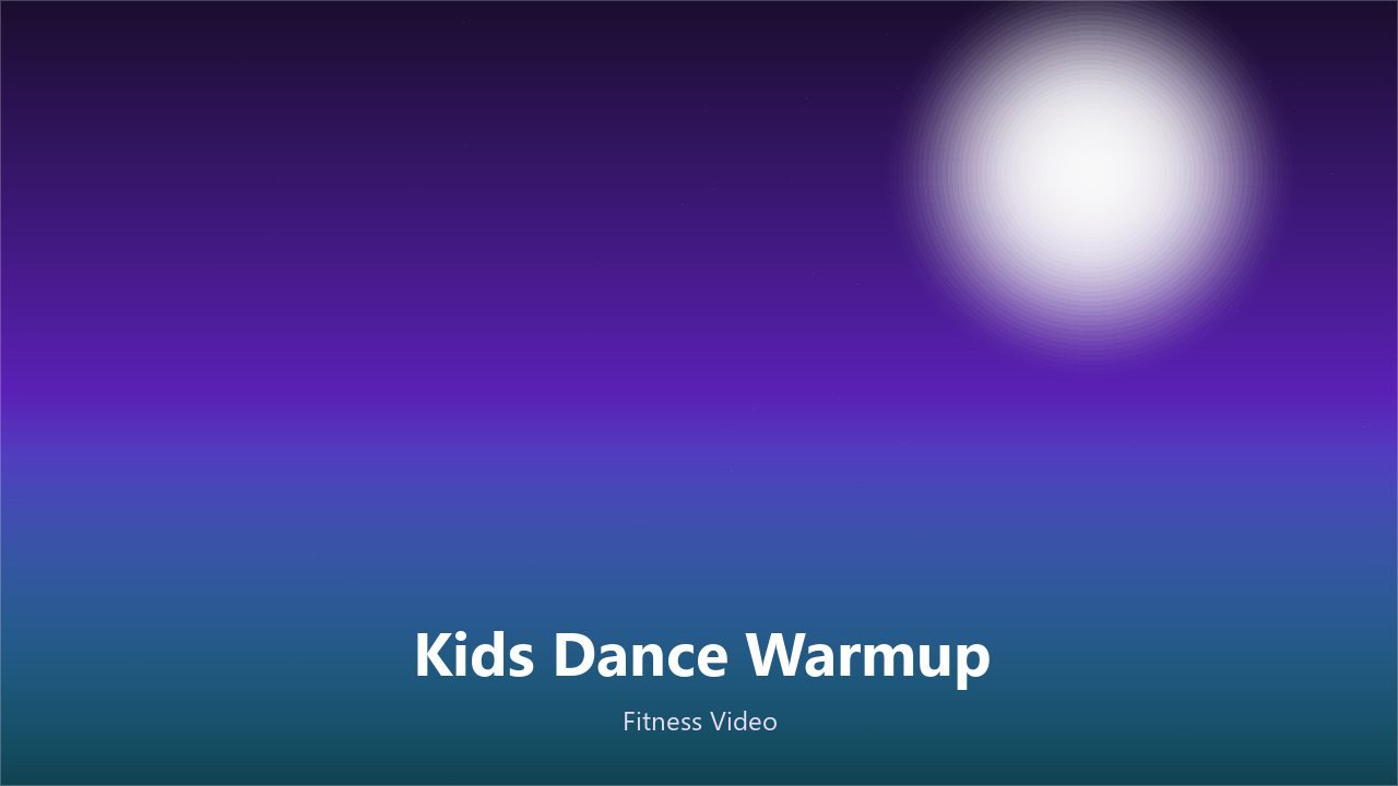 Kids Dance Warm-Up workout video