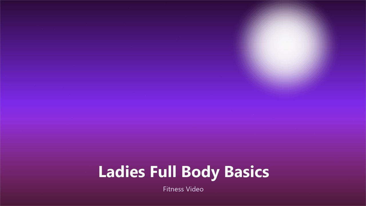 Ladies Full Body Basics workout video
