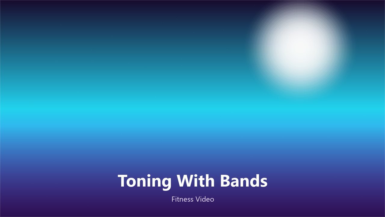Toning With Resistance Bands workout video
